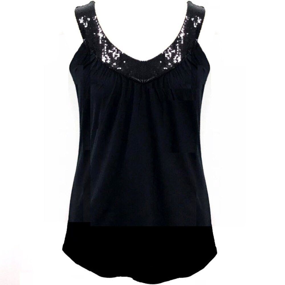 Gap Sequin Neckline Tank Top
